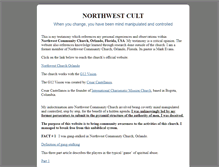 Tablet Screenshot of northwestcult.com